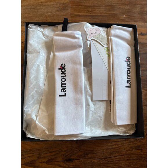 Larroudé Pamela Wedge Sandals Womens Size 11 US New In Box - Picture 3 of 12